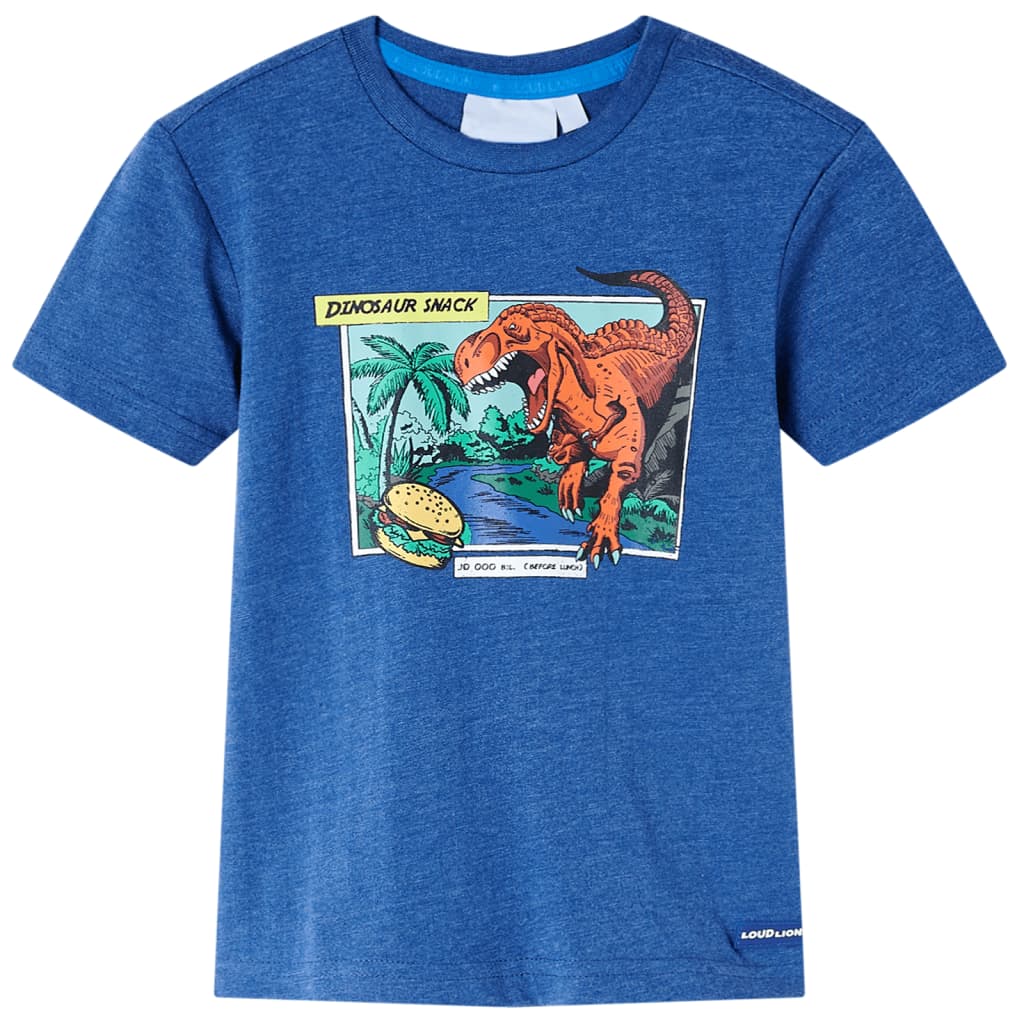 Vidaxl Child's Shirt 140 Bleu foncé mixte