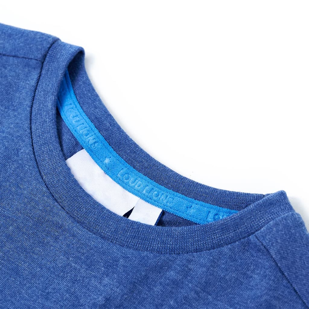 Vidaxl Child's Shirt 140 Bleu foncé mixte
