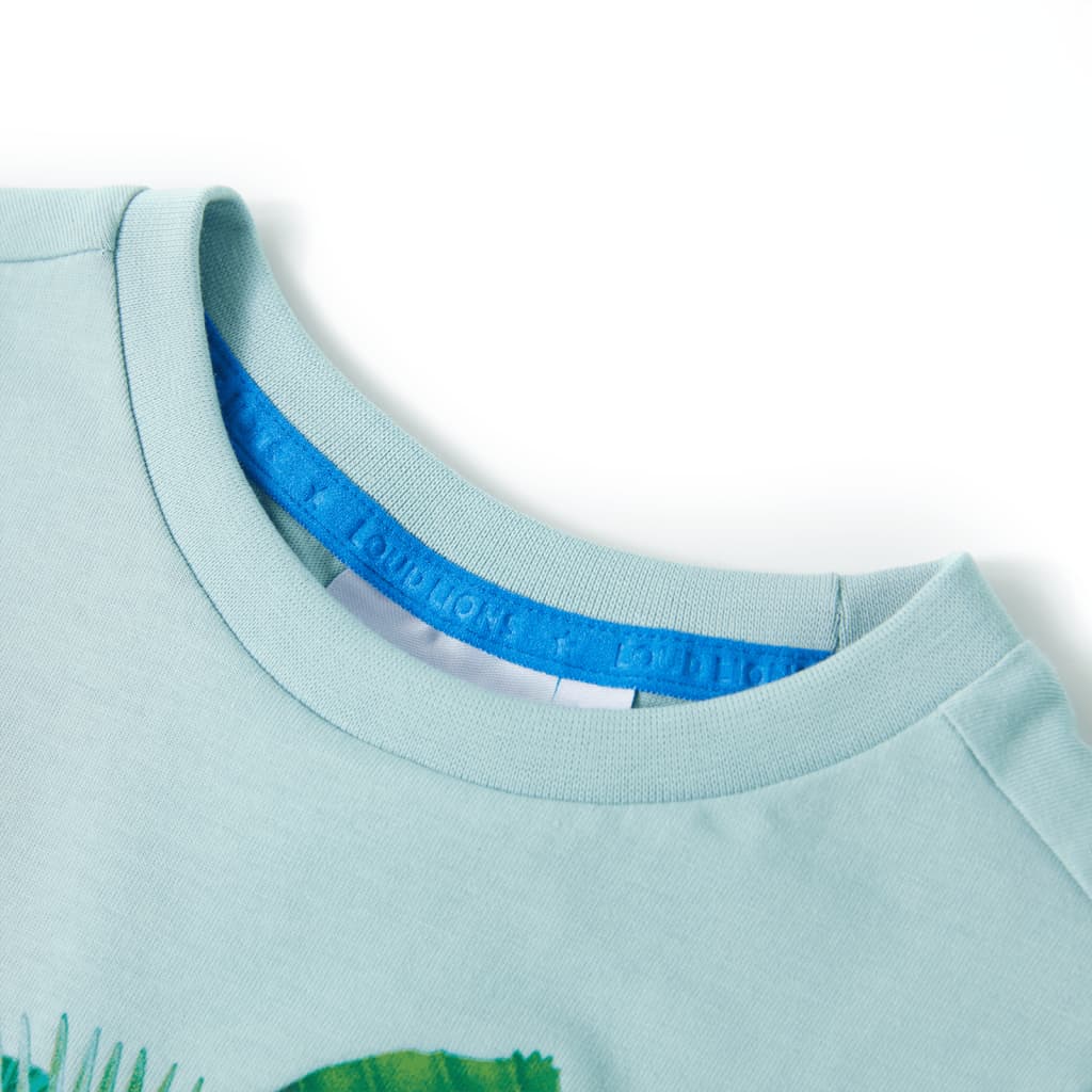 Vidaxl Child's Shirt 128 Light Sea Blue