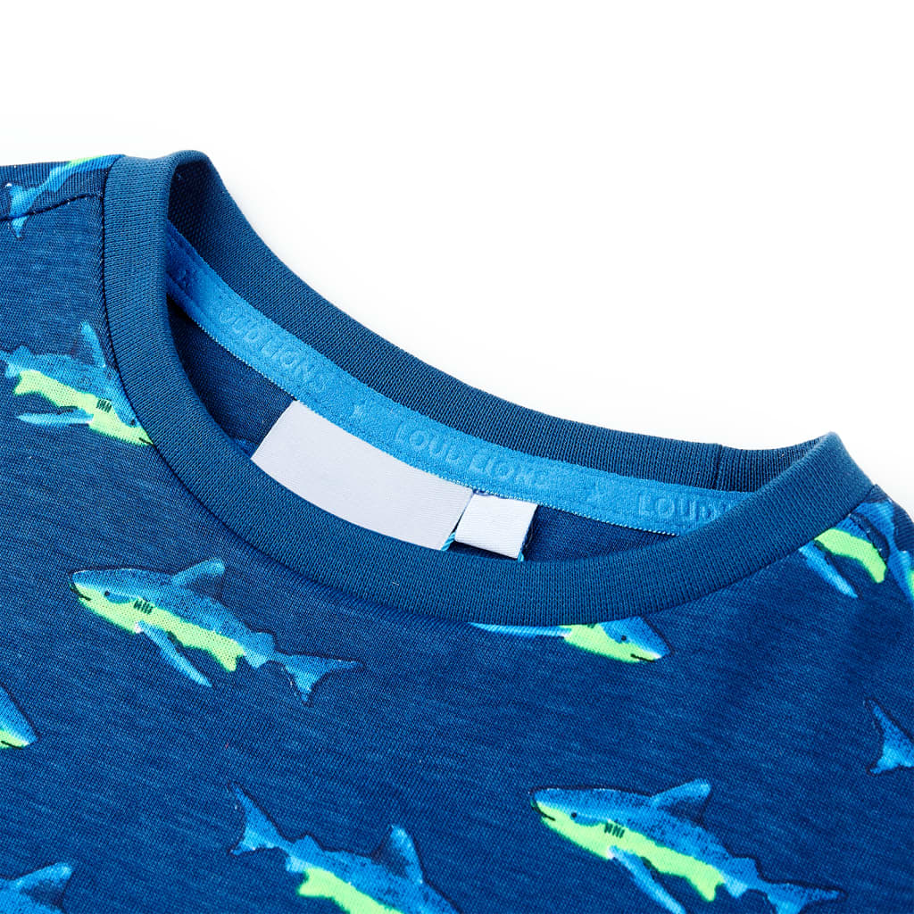 Vidaxl Child's Shirt 92 Bleu foncé