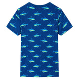 Vidaxl Child's Shirt 104 Bleu foncé - afbeelding 2
