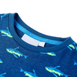 Vidaxl Child's Shirt 104 Bleu foncé - afbeelding 3
