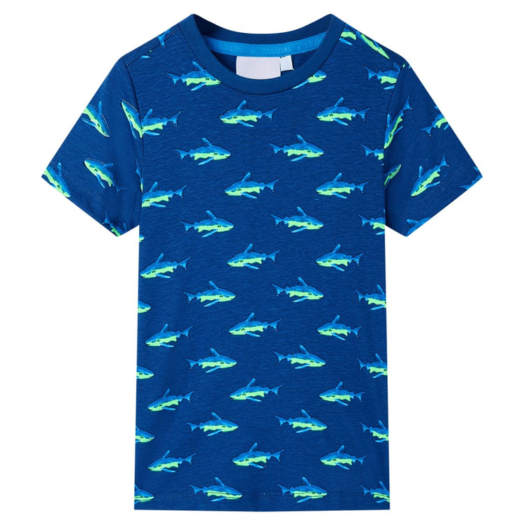 Vidaxl Child's Shirt 140 Bleu foncé