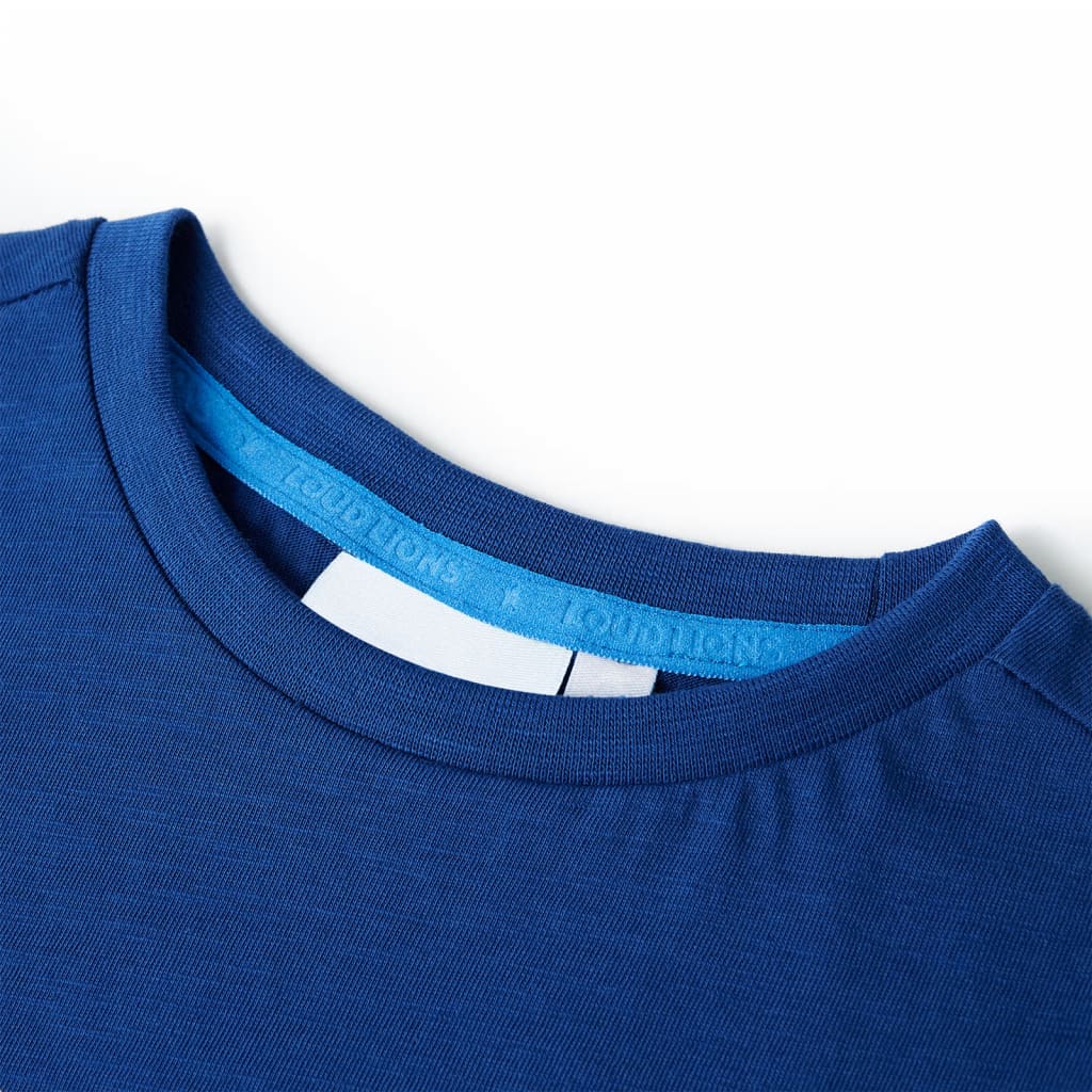 Vidaxl Child's Shirt 116 Bleu foncé