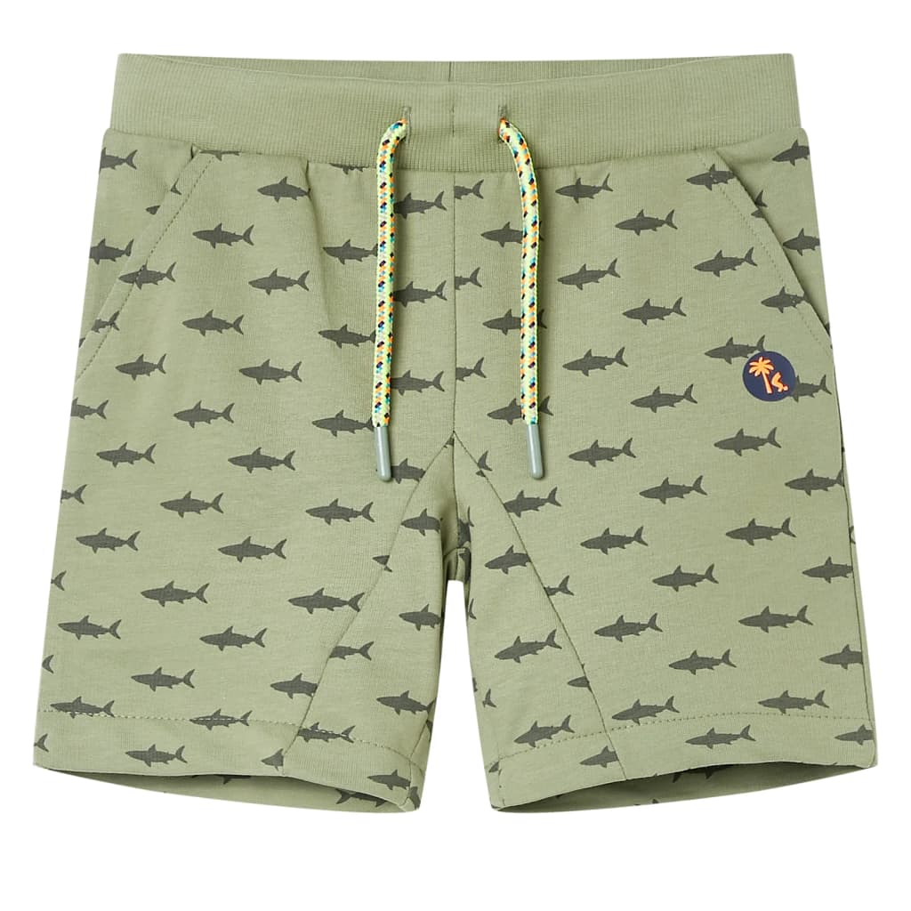 Short pour enfants Vidaxl avec Trekkoord 116 Lichtkaki