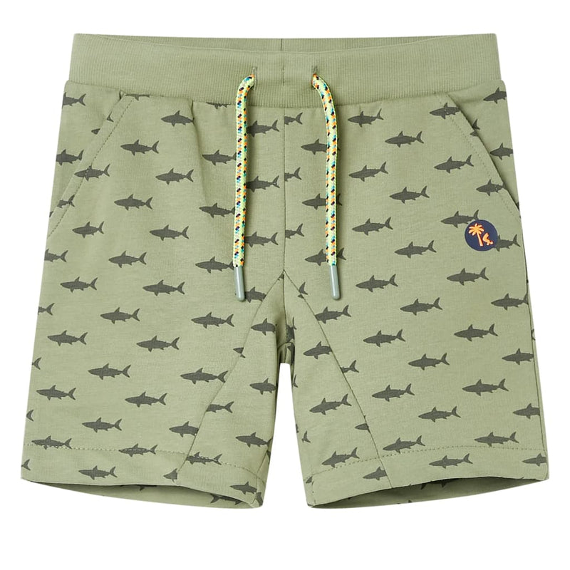 Short pour enfants Vidaxl avec Trekkoord 128 Lichtkaki
