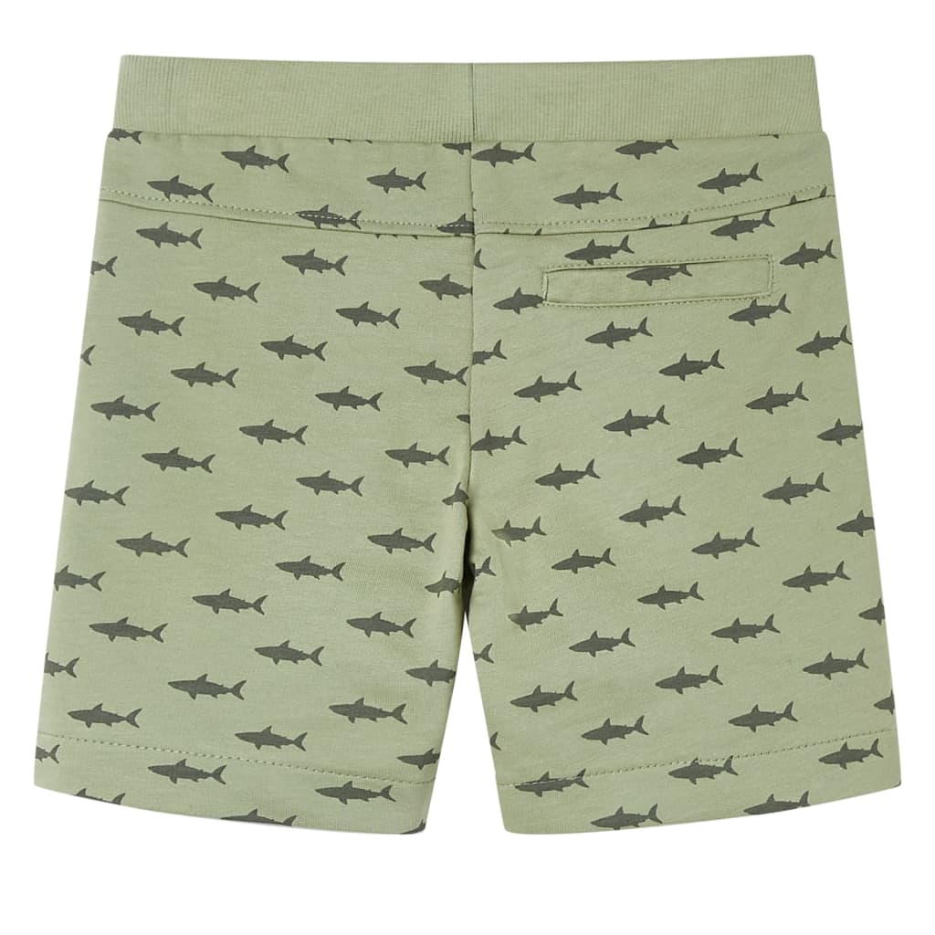 Short pour enfants Vidaxl avec Trekkoord 128 Lichtkaki