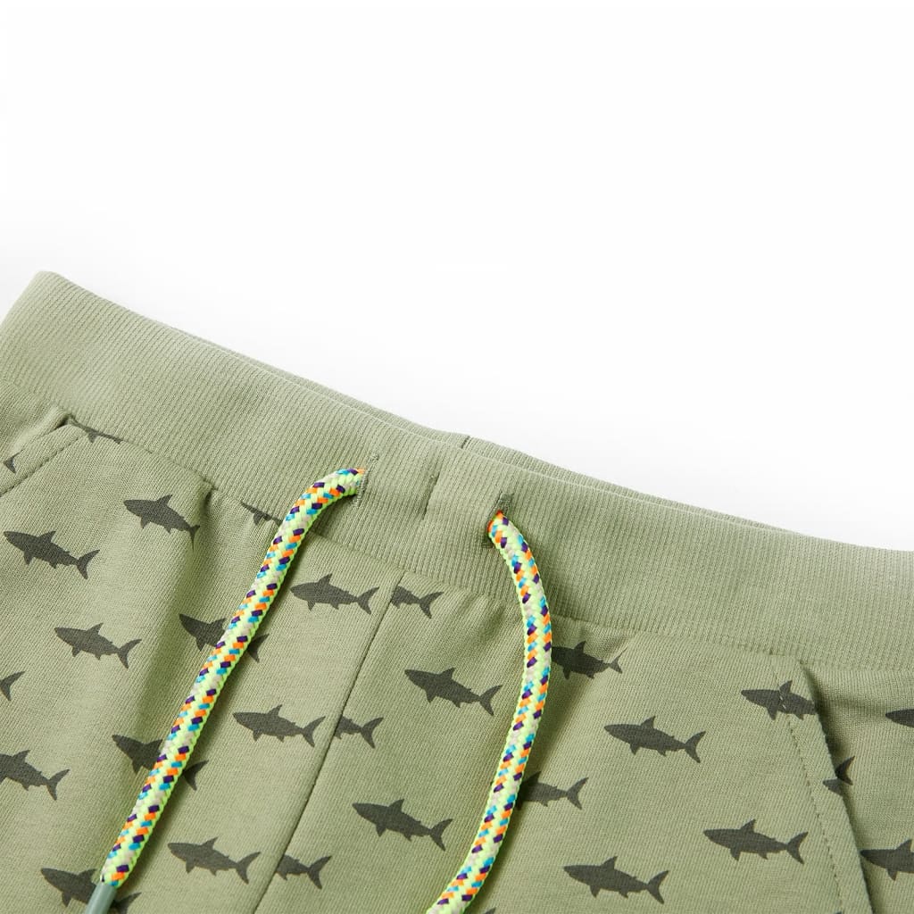 Short pour enfants Vidaxl avec Trekkoord 128 Lichtkaki