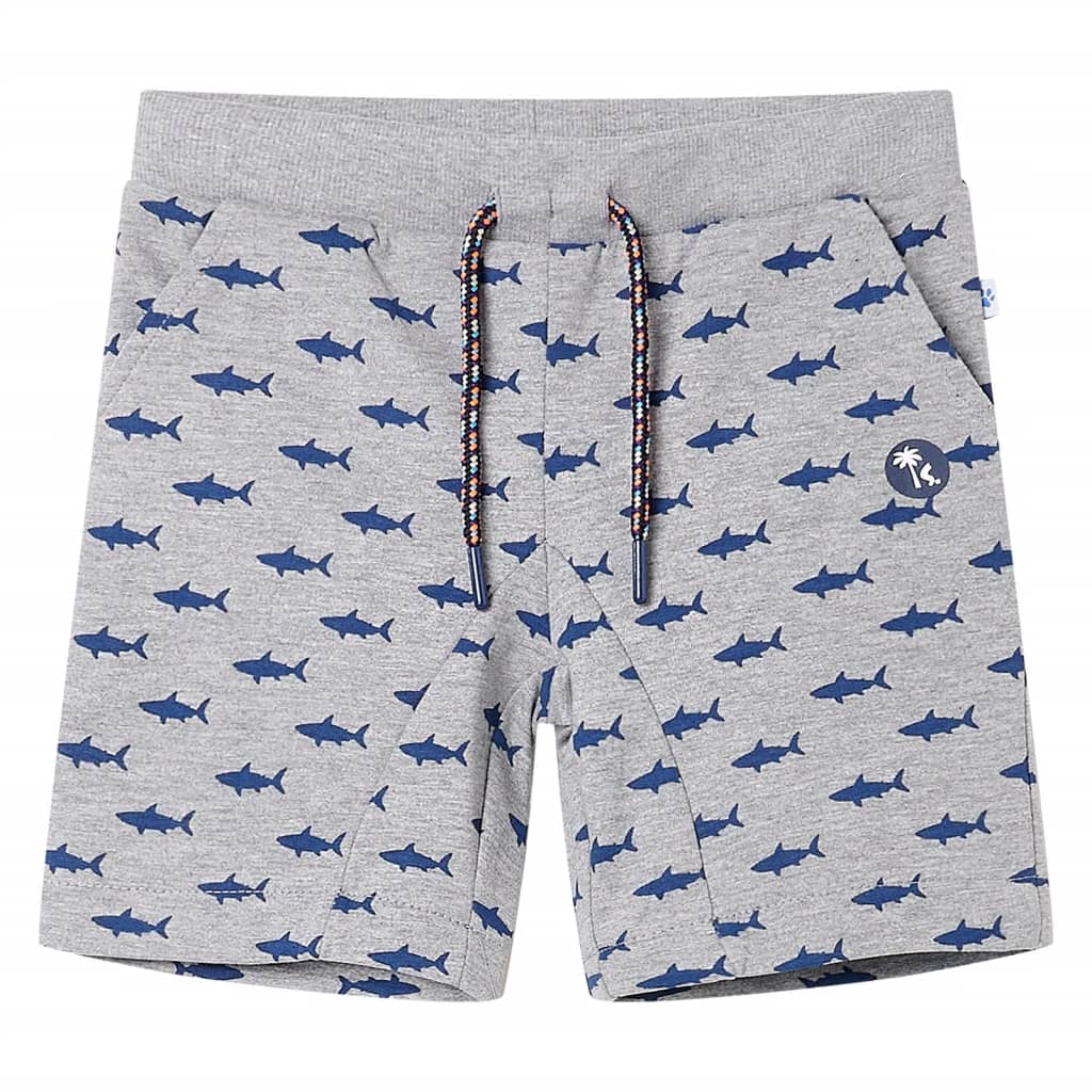 Short pour enfants vidaxl avec trekoord 104 gris clair mixte