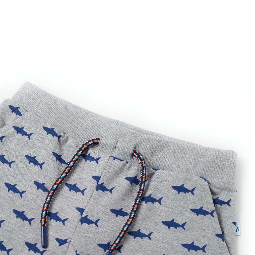 Short pour enfants vidaxl avec trekoord 104 gris clair mixte