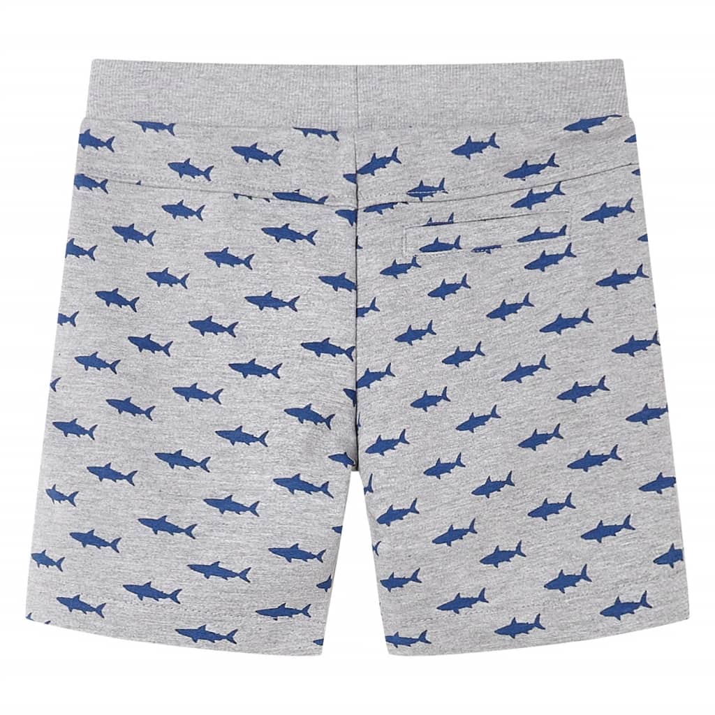 Short pour enfants vidaxl avec trekkoord 128 gris clair mixte