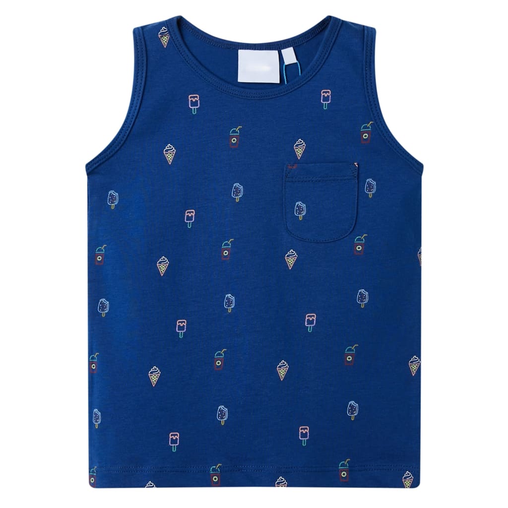 Vidaxl Top 92 Bleu foncé des enfants
