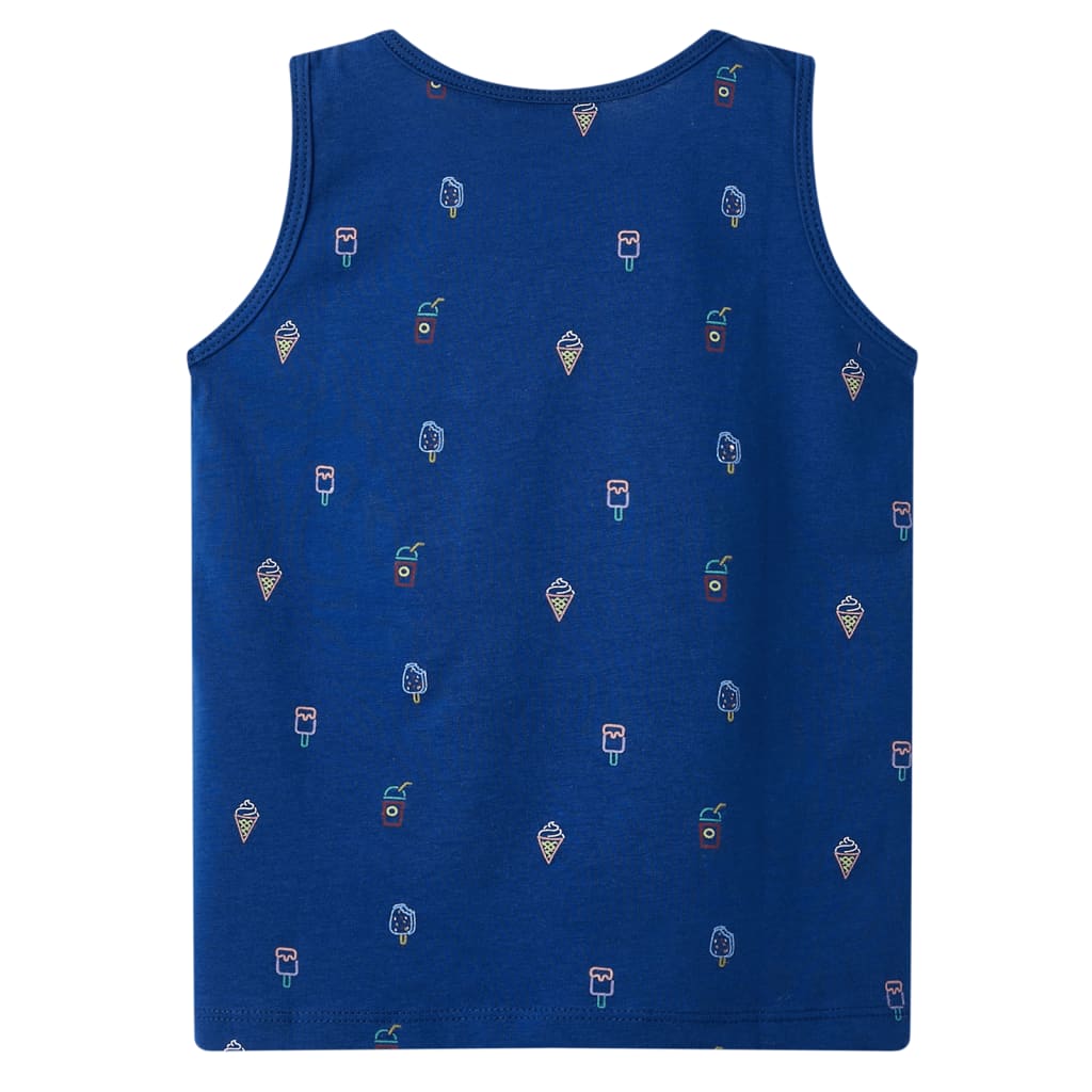 Vidaxl Children's Top 128 Bleu foncé