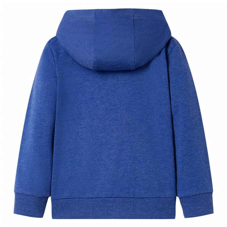 Vidaxl gilet pour enfants avec capuche et zits 128 Bleu foncé mixte