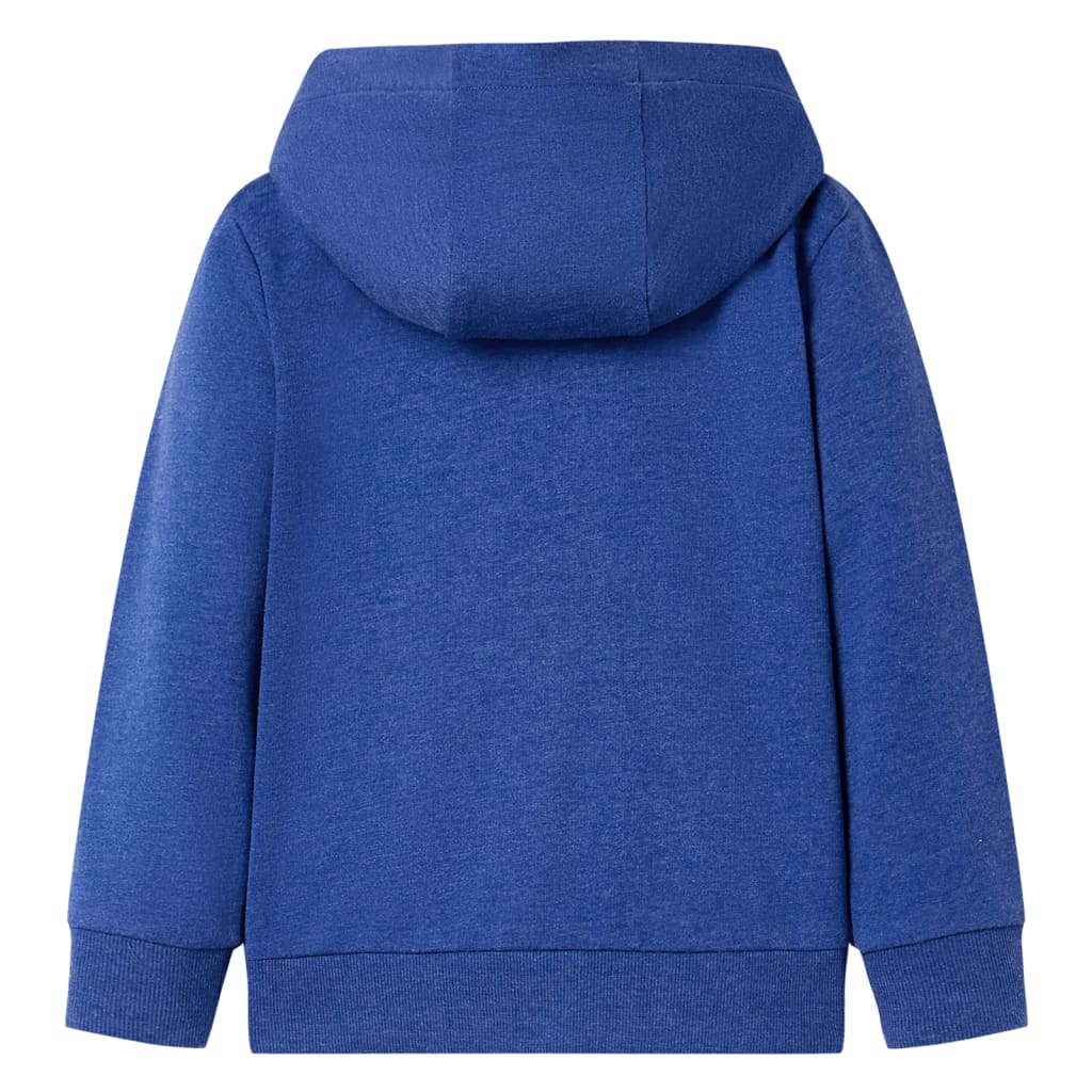 Vidaxl gilet pour enfants avec capuche et fermeture éclair 140 bleu foncé mixte