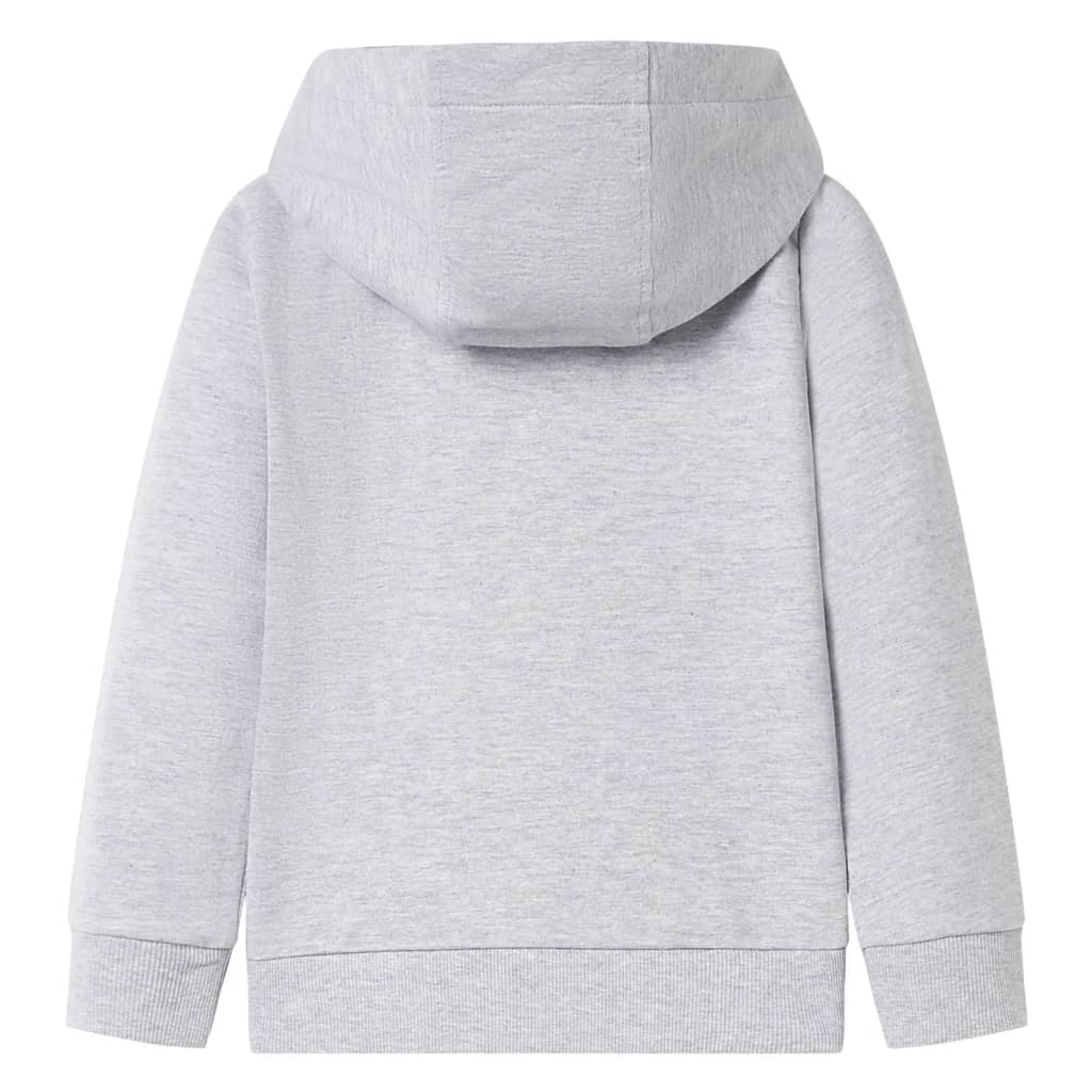 Vidaxl gilet pour enfants avec capuche et fermeture éclair 104 gris