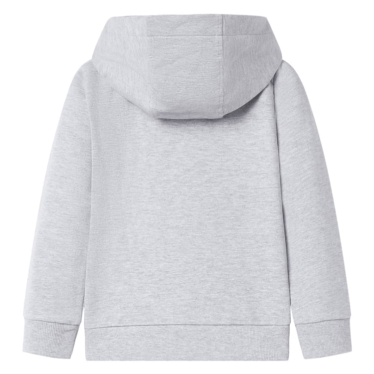 Vidaxl gilet pour enfants avec capuche et fermeture éclair 140 gris