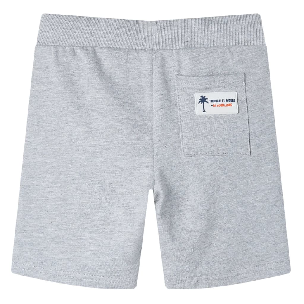 Short pour enfants Vidaxl avec Trekkoord 92 Gray