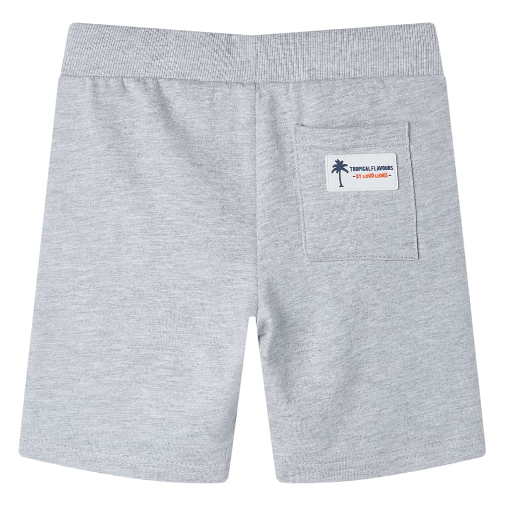 Short pour enfants vidaxl avec Trekkoord 116 Gray