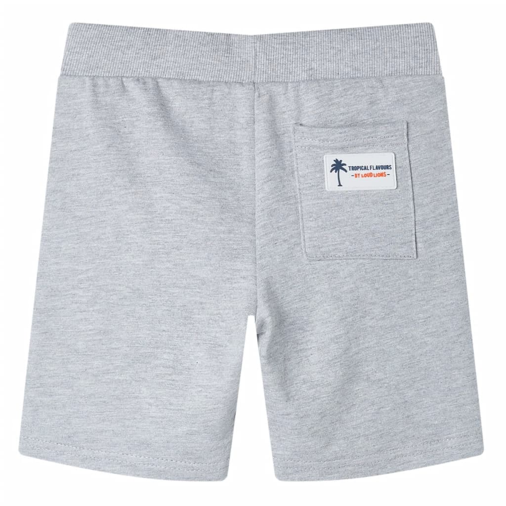 Short pour enfants vidaxl avec Trekkoord 128 Gray