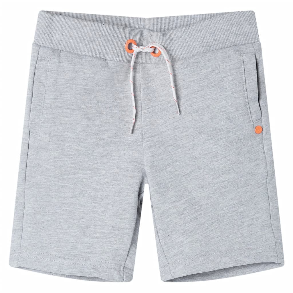 Short pour enfants vidaxl avec trekkoord 140 gris