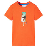 Vidaxl Child's Shirt 116 Donkeroranje - afbeelding 1