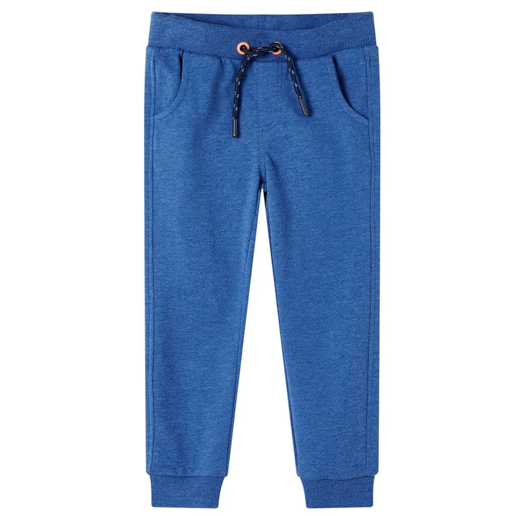 Vidaxl pantalon de jogging pour enfants 128 bleu foncé