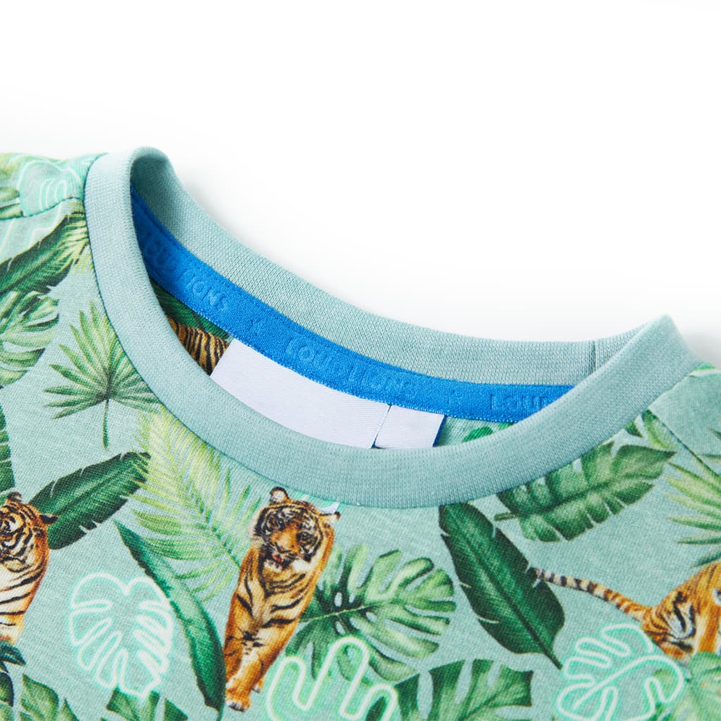 Vidaxl Children's Shirt 116 Green clair mixte