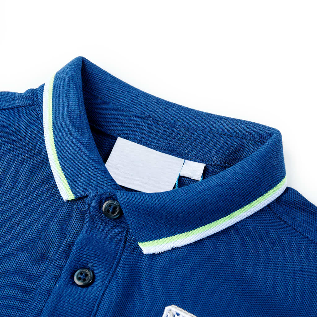 Vidaxl Polo pour enfants 92 bleu foncé