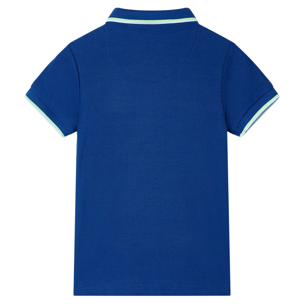 Vidaxl Polo pour enfants 116 bleu foncé