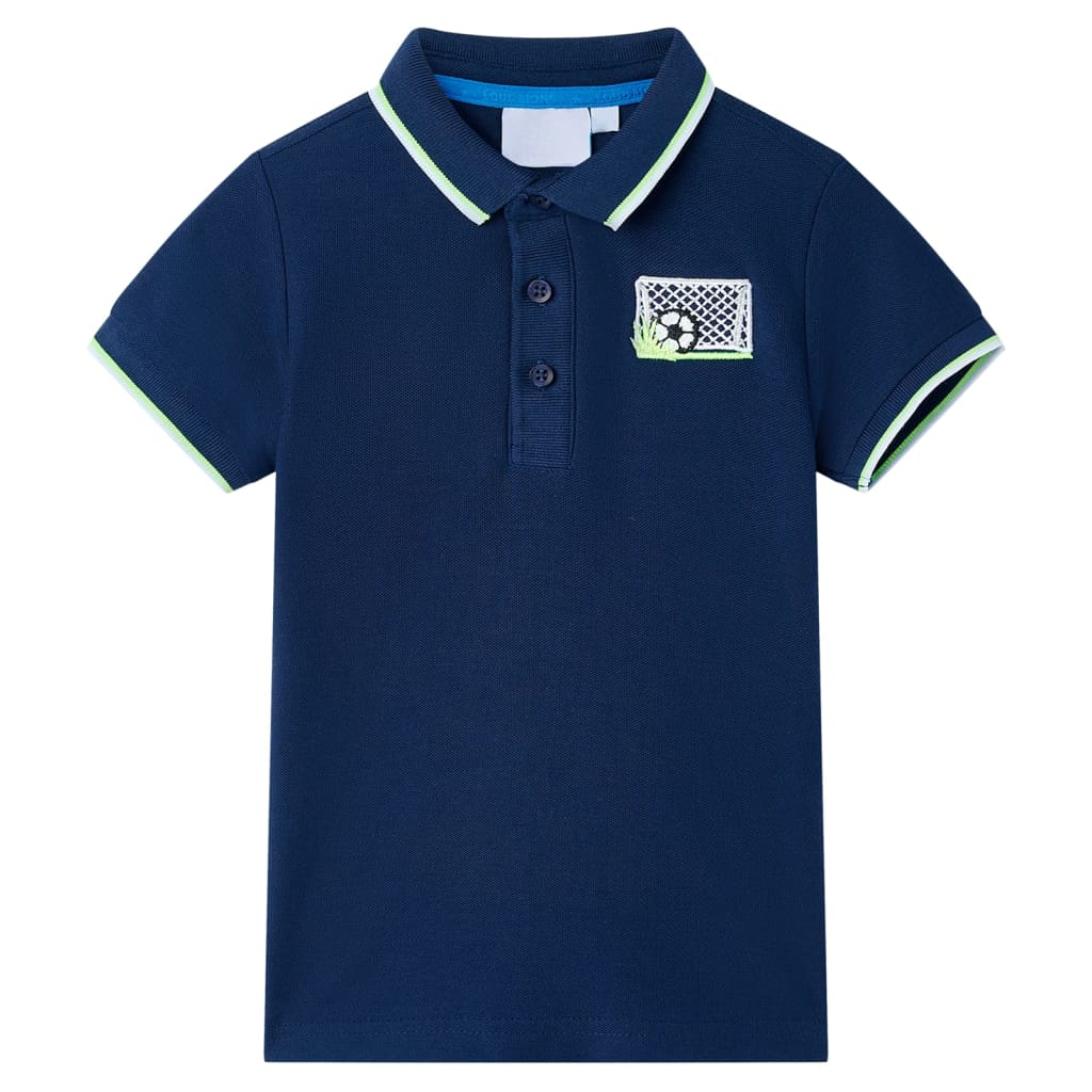 Vidaxl Children's Polo Tirm 104 Navy Blue
