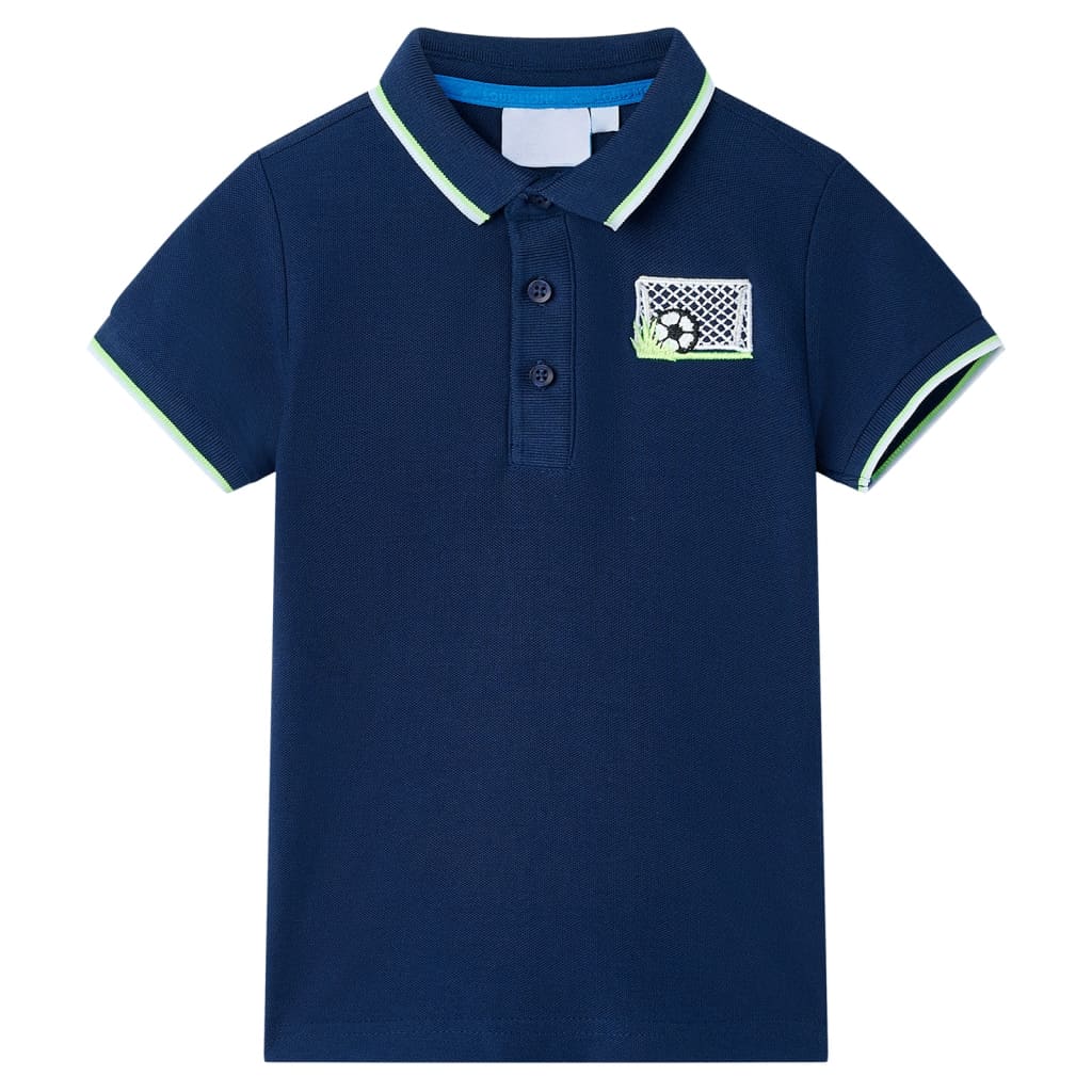Vidaxl Children's Polo 116 Navy Blue
