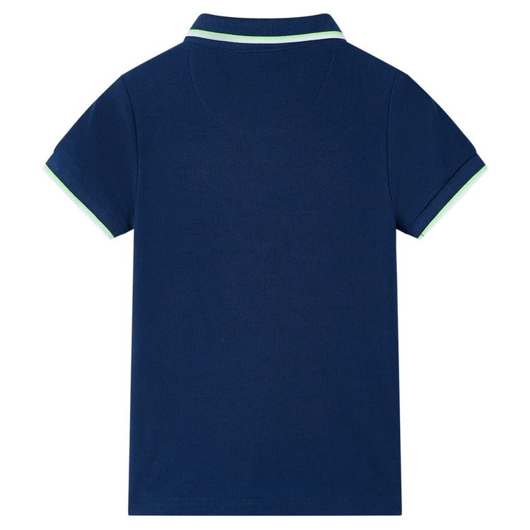 Vidaxl Children's Polo 116 Navy Blue