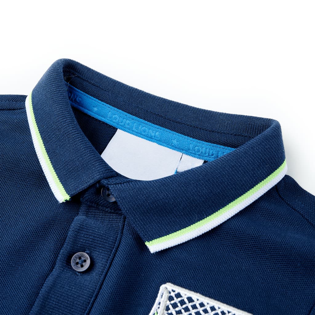 Vidaxl Children's Polo Dursed 140 Bleu marine