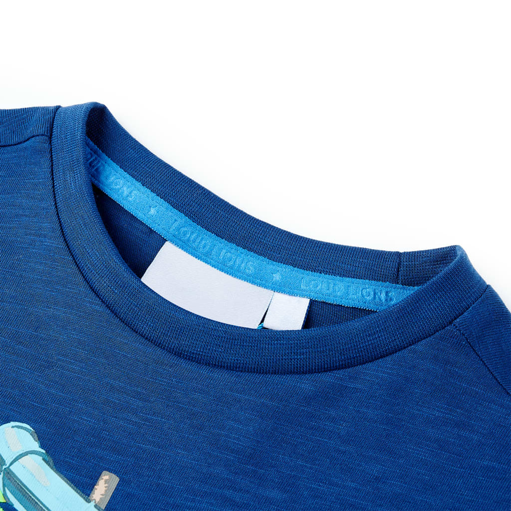 Vidaxl Child's Shirt 92 Bleu foncé
