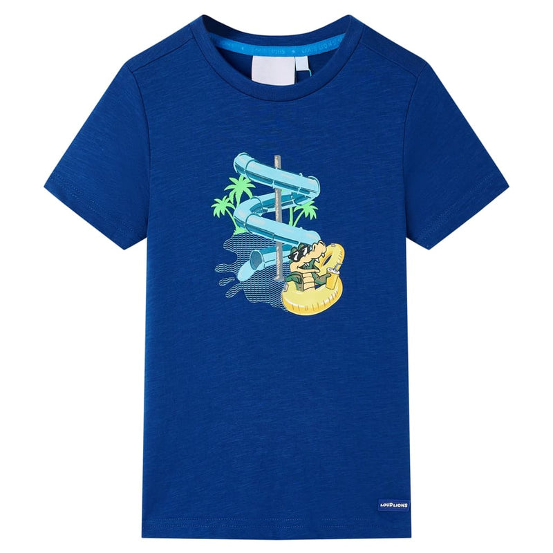 Vidaxl Child's Shirt 104 Bleu foncé