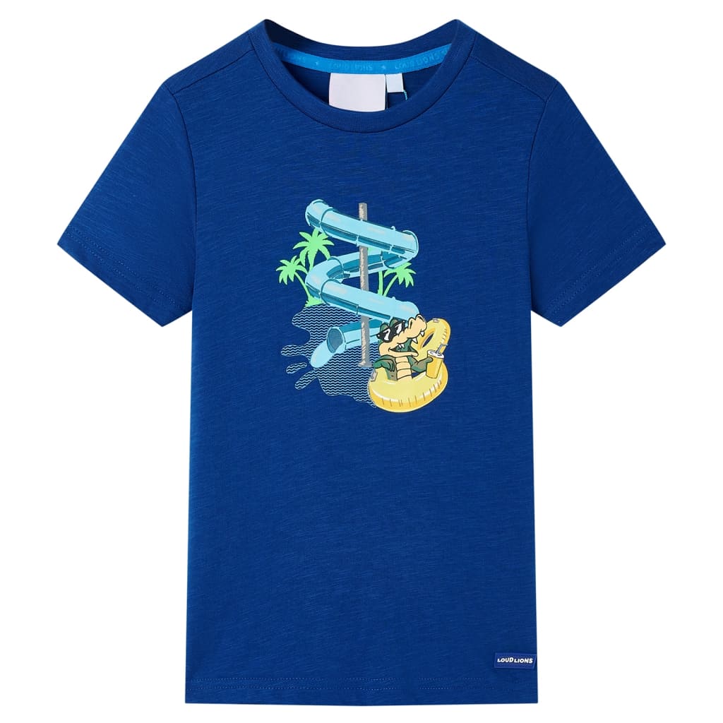 Vidaxl Child's Shirt 116 Bleu foncé