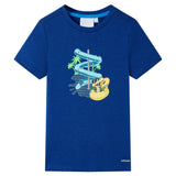 Vidaxl Child's Shirt 128 Bleu foncé - afbeelding 1