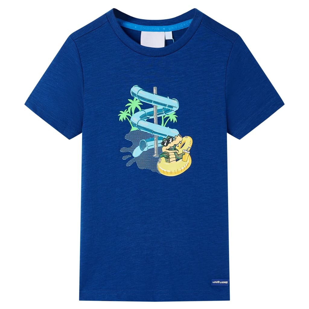 Vidaxl Child's Shirt 140 Bleu foncé