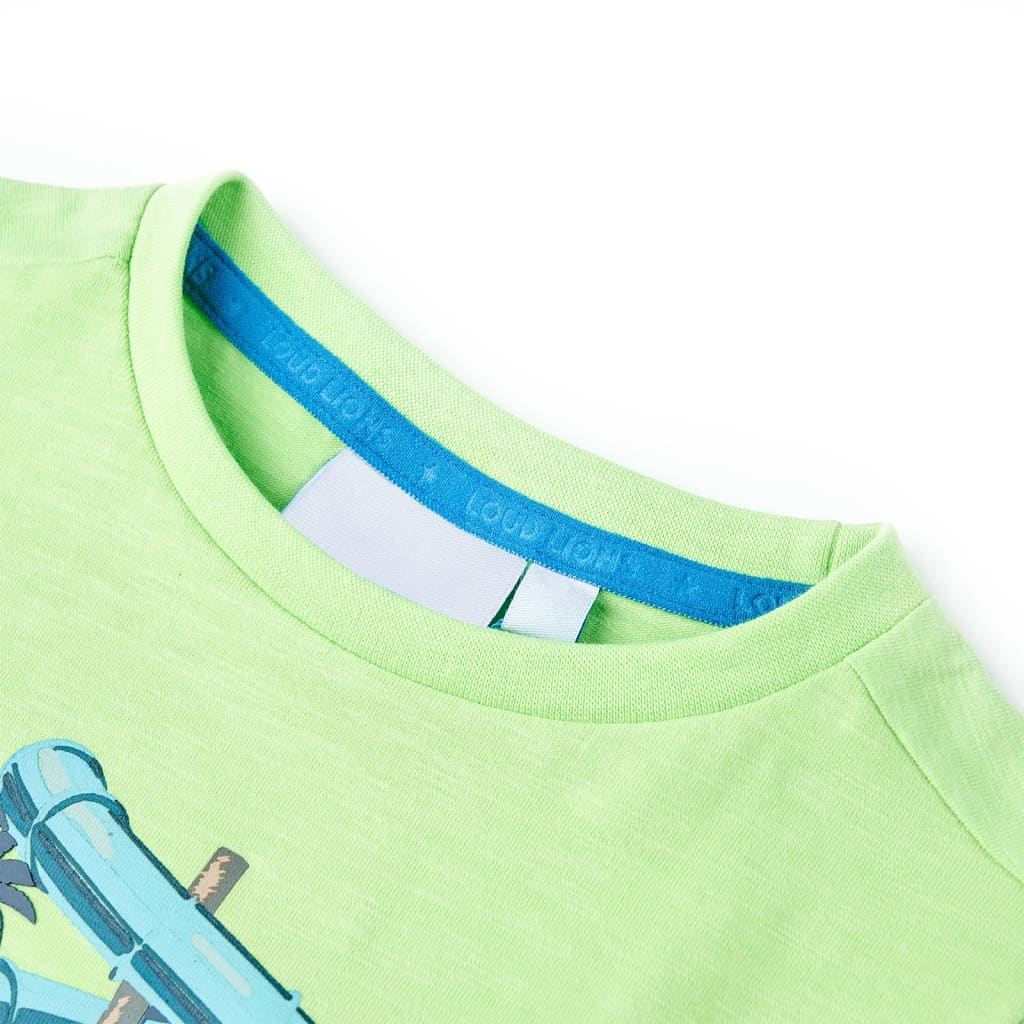 Vidaxl Child's Shirt 92 Neongroen