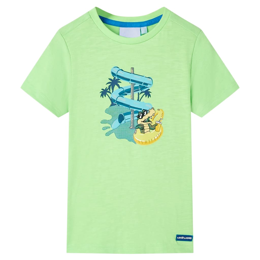 Vidaxl Child's Shirt 128 Neongroen