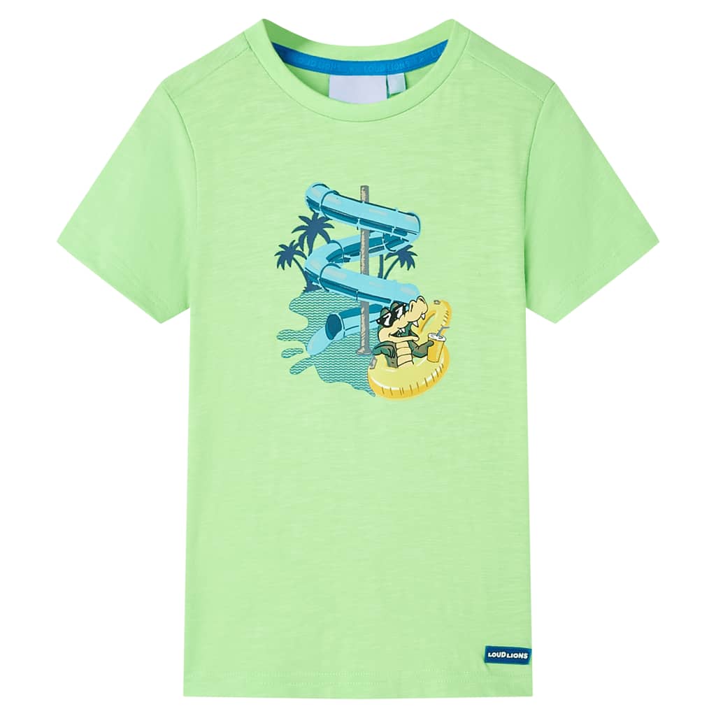 Vidaxl Child's Shirt 140 Neongroen