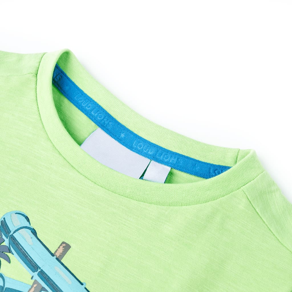 Vidaxl Child's Shirt 140 Neongroen