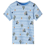 Vidaxl Child's Shirt 128 Bleu mixte - afbeelding 1