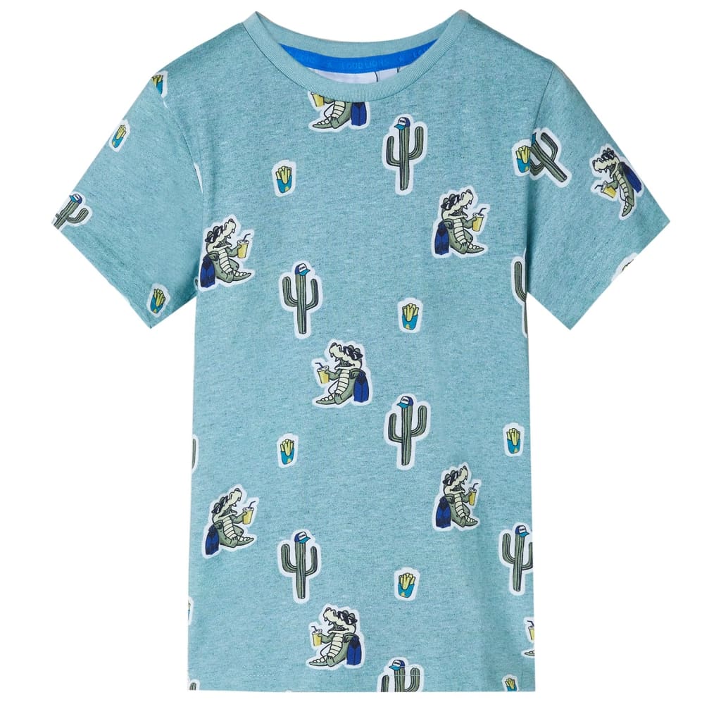 Vidaxl Children's Shirt 116 Green clair mixte