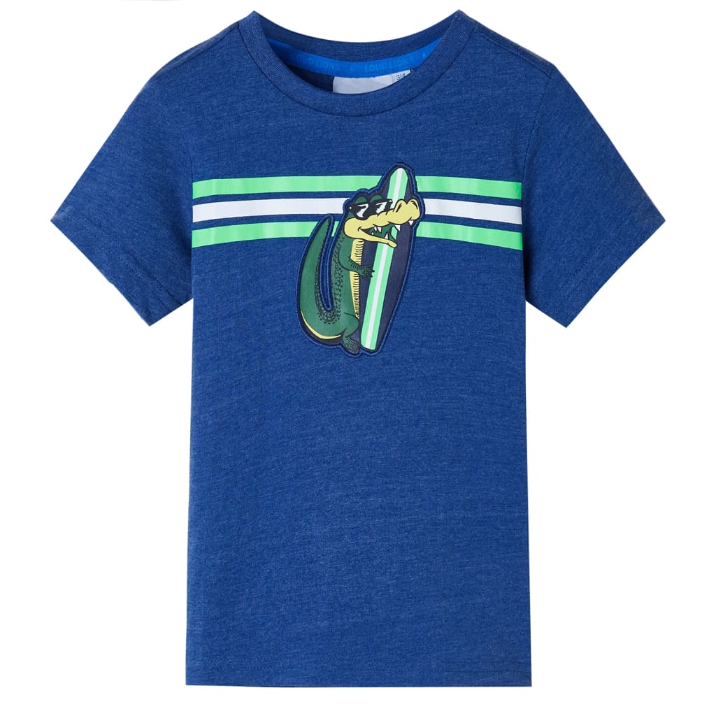 Vidaxl Child's Shirt 92 mixte bleu foncé