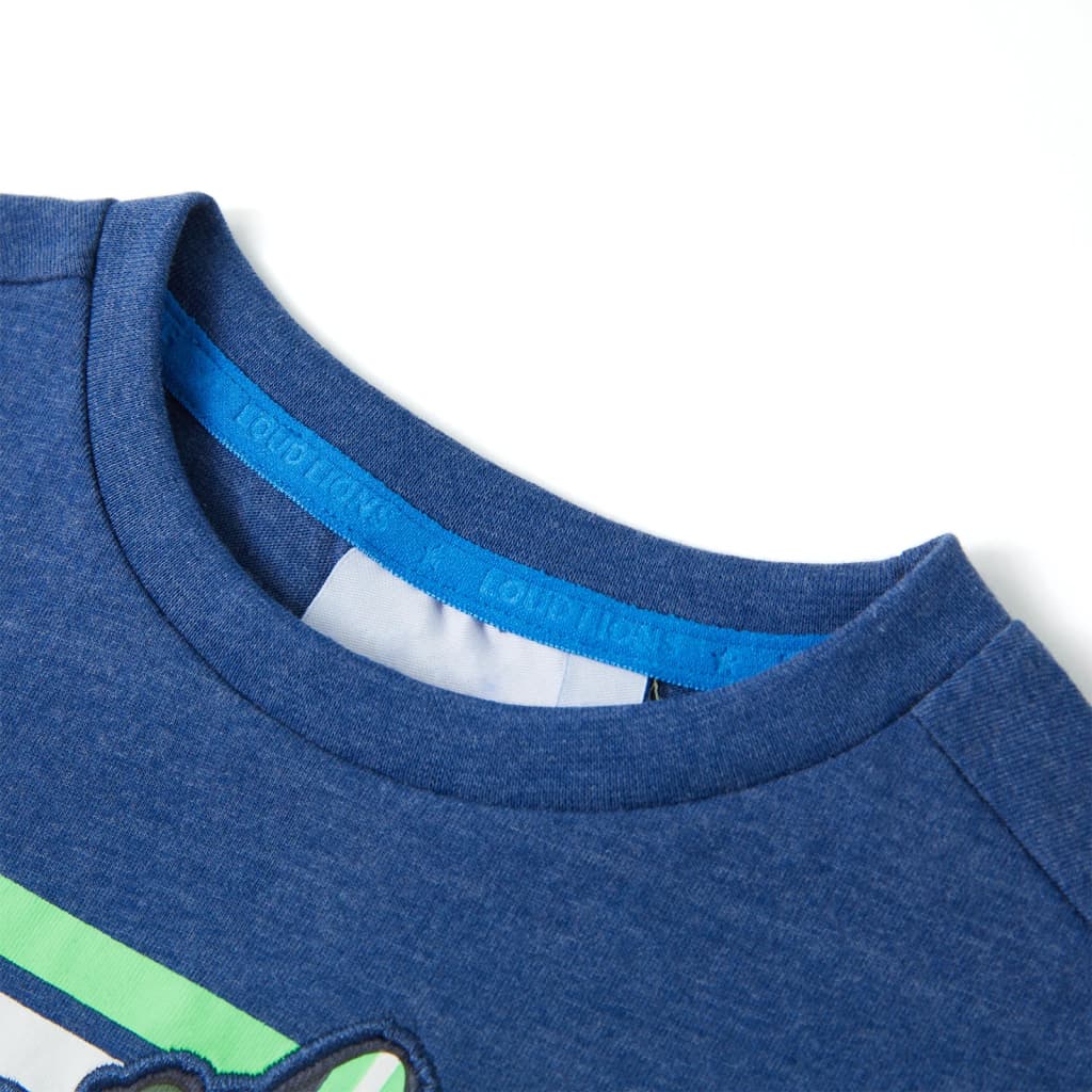 Vidaxl Child's Shirt 92 mixte bleu foncé