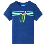 Vidaxl Child's Shirt 116 Bleu foncé mixte - afbeelding 1