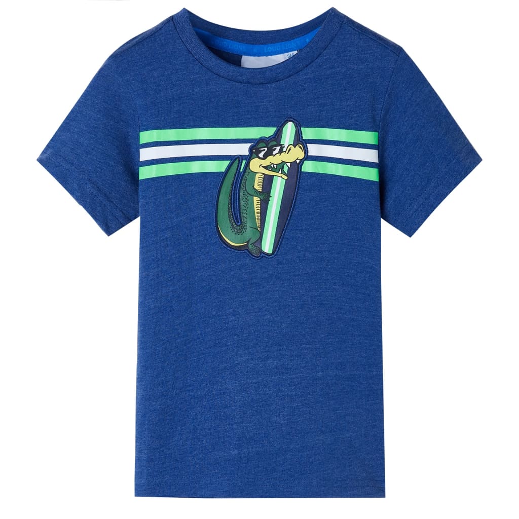 Vidaxl Child's Shirt 116 Bleu foncé mixte