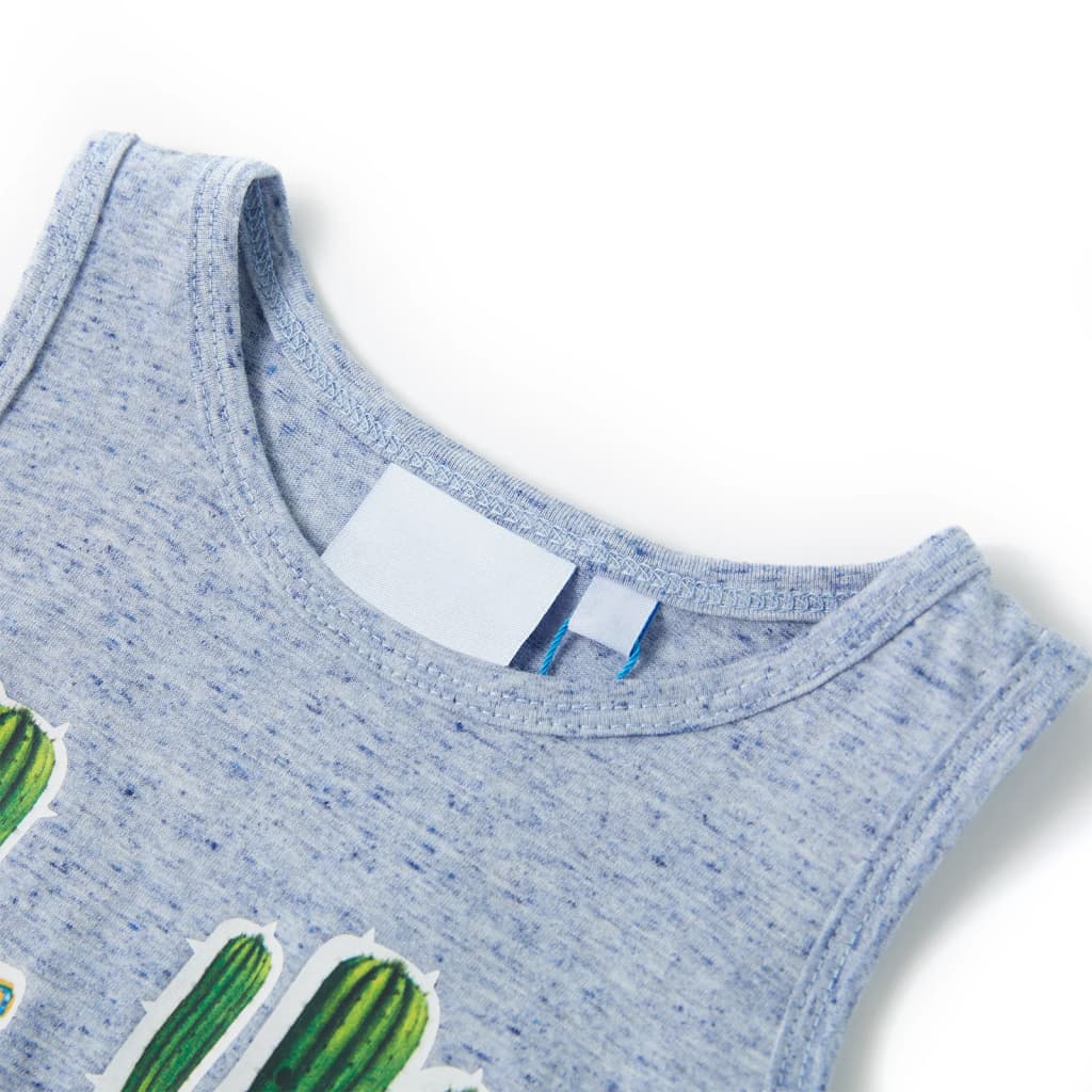 Vidaxl Children's Top 104 mixte bleu